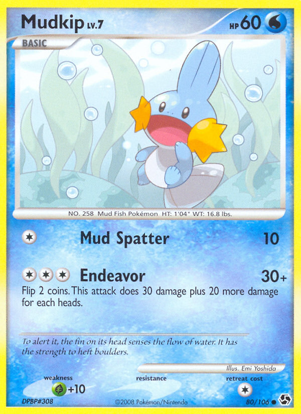 Mudkip (80/106) [Diamond & Pearl: Great Encounters] | Dragon's Lair Comics and Fantasy Houston TX