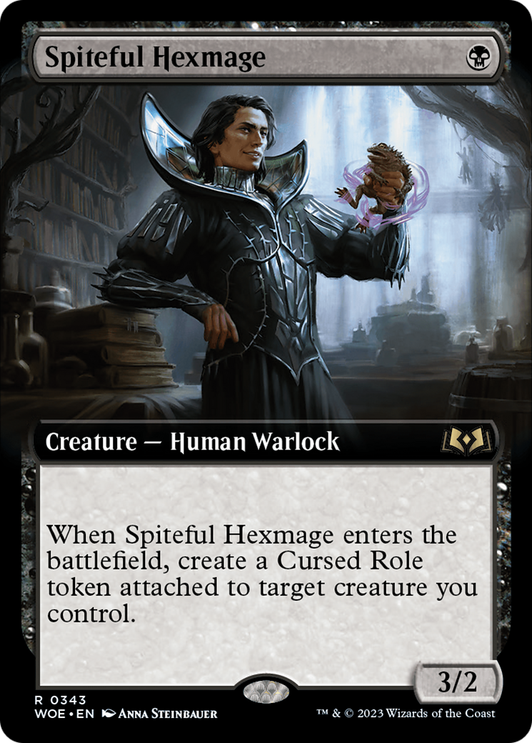 Spiteful Hexmage (Extended Art) [Wilds of Eldraine] | Dragon's Lair Comics and Fantasy Houston TX