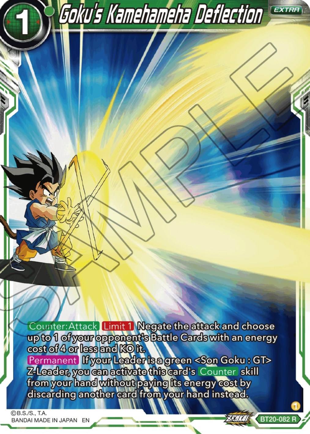 Goku's Kamehameha Deflection (BT20-082) [Power Absorbed] | Dragon's Lair Comics and Fantasy Houston TX