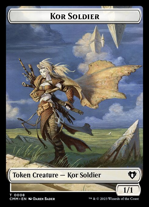 Eldrazi // Kor Soldier Double-Sided Token [Commander Masters Tokens] | Dragon's Lair Comics and Fantasy Houston TX