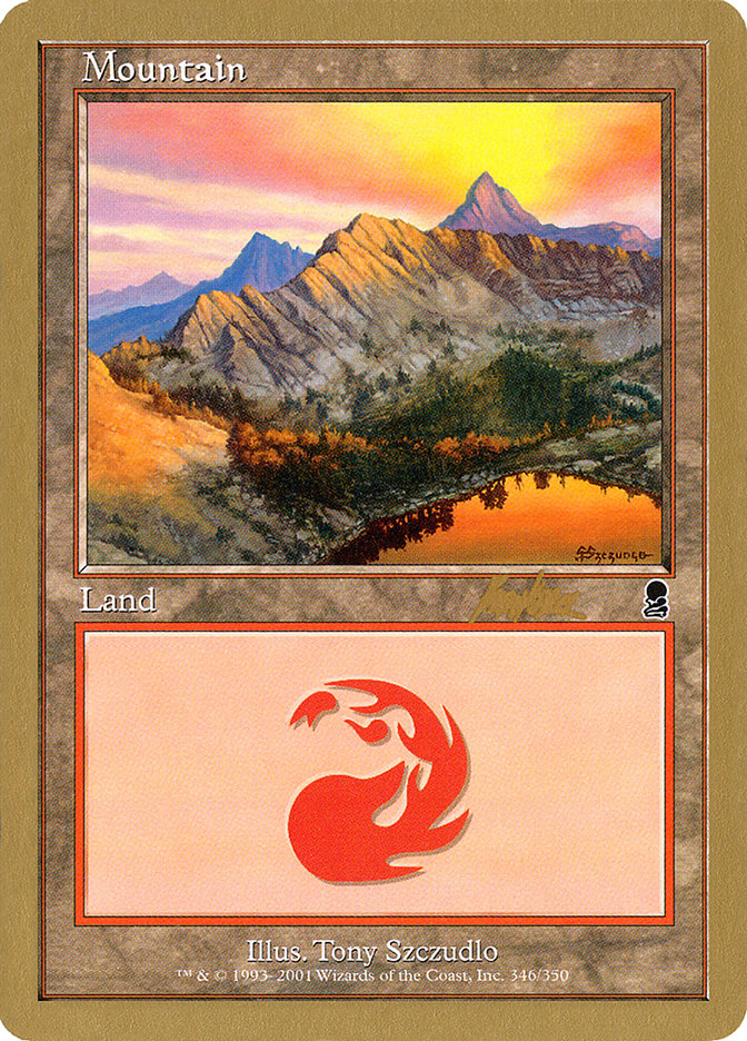 Mountain (bk346) (Brian Kibler) [World Championship Decks 2002] | Dragon's Lair Comics and Fantasy Houston TX