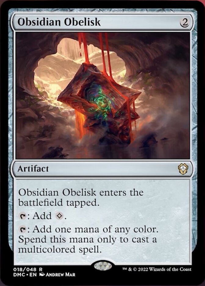 Obsidian Obelisk [Dominaria United Commander] | Dragon's Lair Comics and Fantasy Houston TX