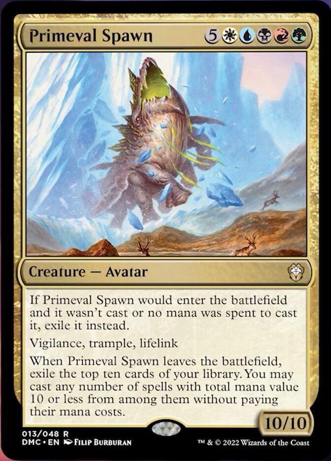 Primeval Spawn [Dominaria United Commander] | Dragon's Lair Comics and Fantasy Houston TX