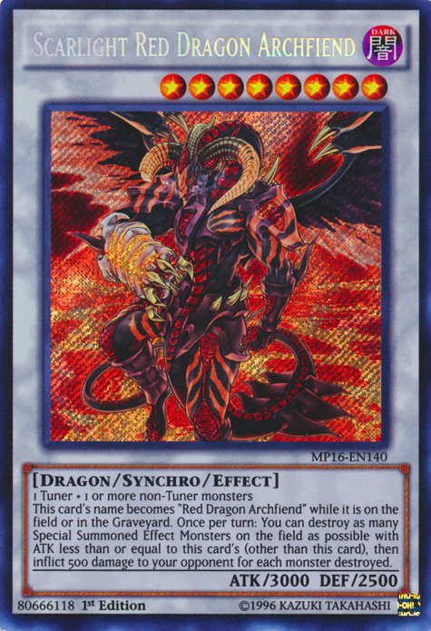 Scarlight Red Dragon Archfiend [MP16-EN140] Secret Rare | Dragon's Lair Comics and Fantasy Houston TX