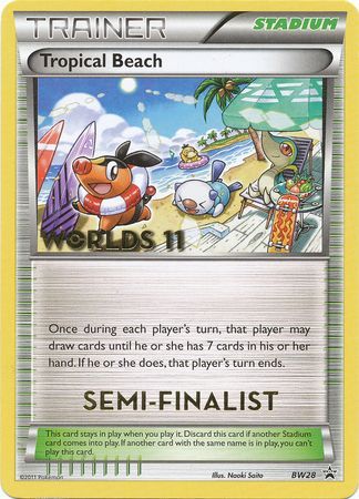 Tropical Beach (BW28) (Semi Finalist) [Black & White: Black Star Promos] | Dragon's Lair Comics and Fantasy Houston TX