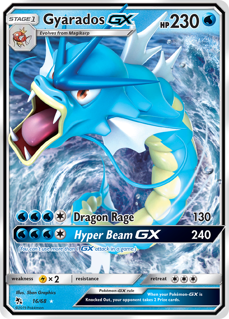 Gyarados GX (16/68) [Sun & Moon: Hidden Fates] | Dragon's Lair Comics and Fantasy Houston TX