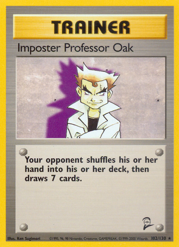 Imposter Professor Oak (102/130) [Base Set 2] | Dragon's Lair Comics and Fantasy Houston TX