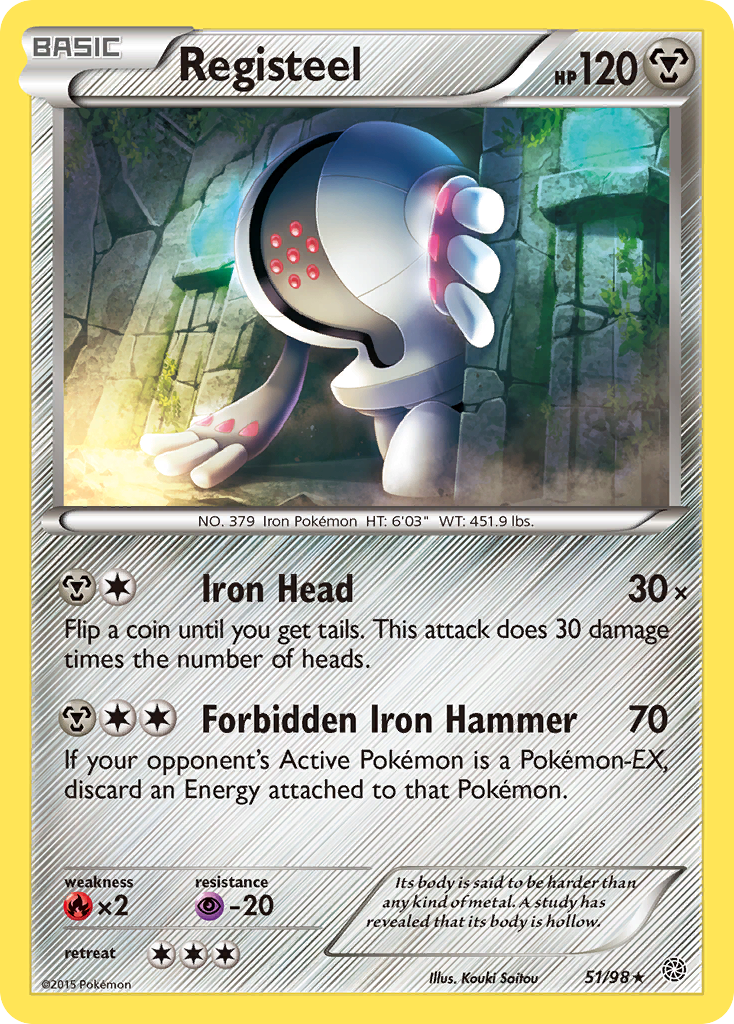 Registeel (51/98) [XY: Ancient Origins] | Dragon's Lair Comics and Fantasy Houston TX