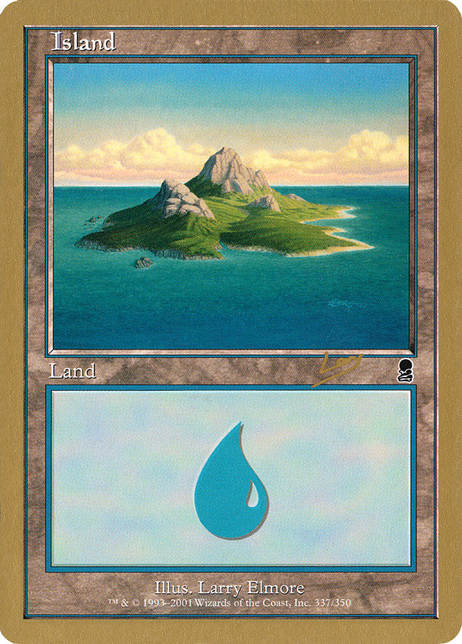 Island (rl337) (Raphael Levy) [World Championship Decks 2002] | Dragon's Lair Comics and Fantasy Houston TX