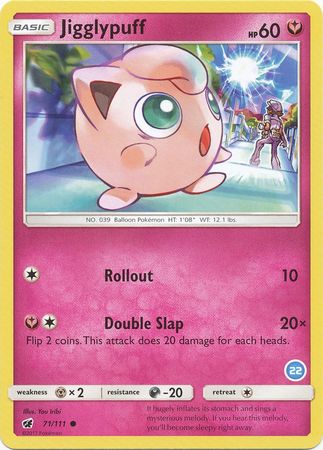 Jigglypuff (71/111) (Deck Exclusive #22) [Sun & Moon: Trainer Kit - Alolan Ninetales] | Dragon's Lair Comics and Fantasy Houston TX