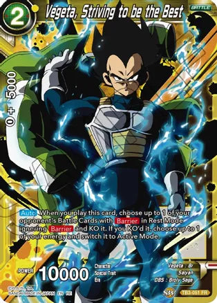 Vegeta, Striving to be the Best (TB3-051) [Mythic Booster] | Dragon's Lair Comics and Fantasy Houston TX