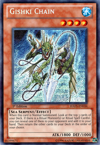 Gishki Chain [HA05-EN034] Secret Rare | Dragon's Lair Comics and Fantasy Houston TX