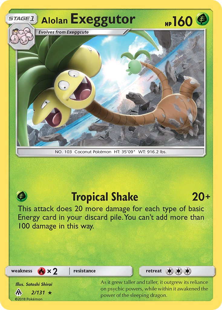 Alolan Exeggutor (2/131) (Theme Deck Exclusive) [Sun & Moon: Forbidden Light] | Dragon's Lair Comics and Fantasy Houston TX