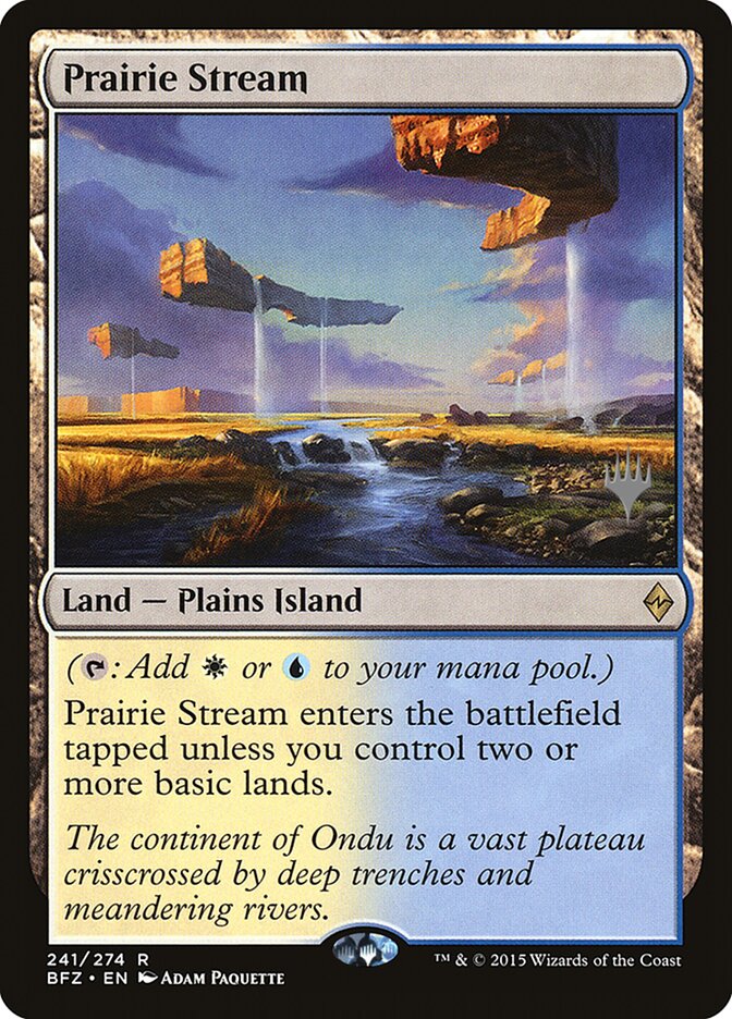 Prairie Stream [Battle for Zendikar Promos] | Dragon's Lair Comics and Fantasy Houston TX