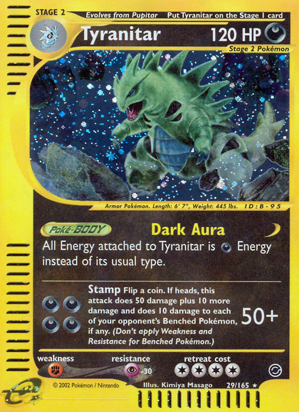 Tyranitar (29/165) [Expedition: Base Set] | Dragon's Lair Comics and Fantasy Houston TX