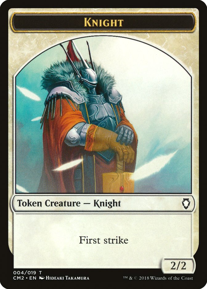 Knight Token [Commander Anthology Volume II Tokens] | Dragon's Lair Comics and Fantasy Houston TX