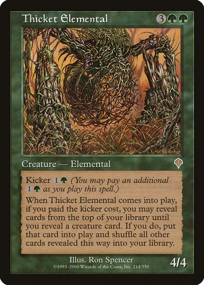 Thicket Elemental [Invasion] | Dragon's Lair Comics and Fantasy Houston TX