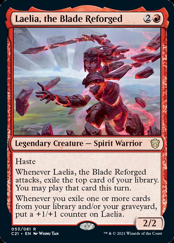 Laelia, the Blade Reforged [Commander 2021] | Dragon's Lair Comics and Fantasy Houston TX