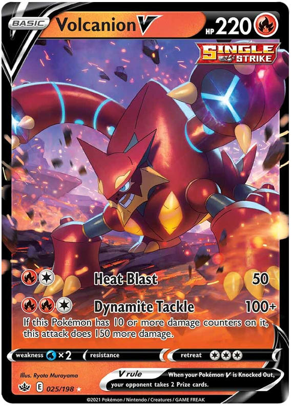 Volcanion V (025/198) [Sword & Shield: Chilling Reign] | Dragon's Lair Comics and Fantasy Houston TX