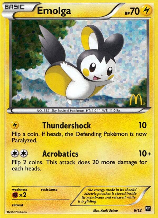 Emolga (6/12) [McDonald's Promos: 2012 Collection] | Dragon's Lair Comics and Fantasy Houston TX