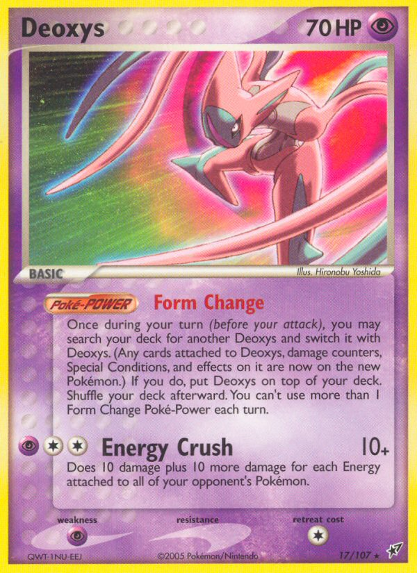 Deoxys (17/107) [EX: Deoxys] | Dragon's Lair Comics and Fantasy Houston TX