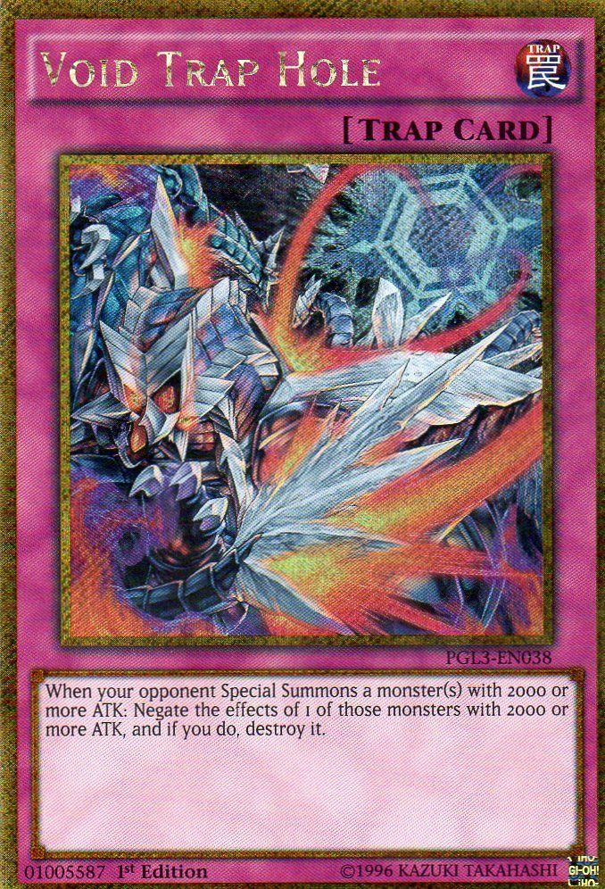 Void Trap Hole [PGL3-EN038] Gold Secret Rare | Dragon's Lair Comics and Fantasy Houston TX