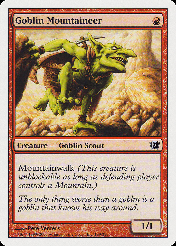 Goblin Mountaineer [Ninth Edition] | Dragon's Lair Comics and Fantasy Houston TX