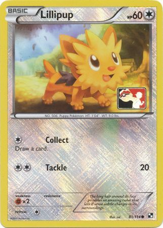 Lillipup (81/114) (League Promo) [Black & White: Base Set] | Dragon's Lair Comics and Fantasy Houston TX