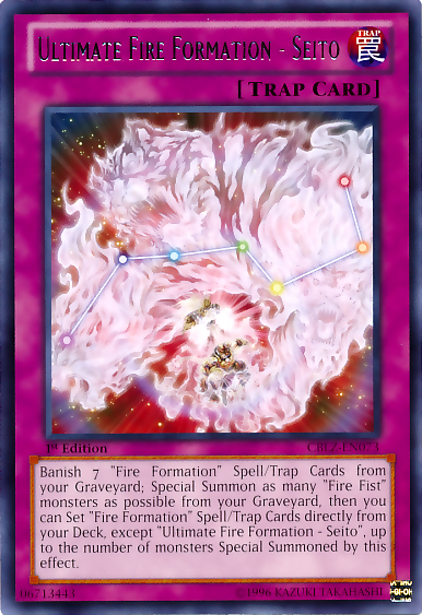 Ultimate Fire Formation - Seito [CBLZ-EN073] Rare | Dragon's Lair Comics and Fantasy Houston TX