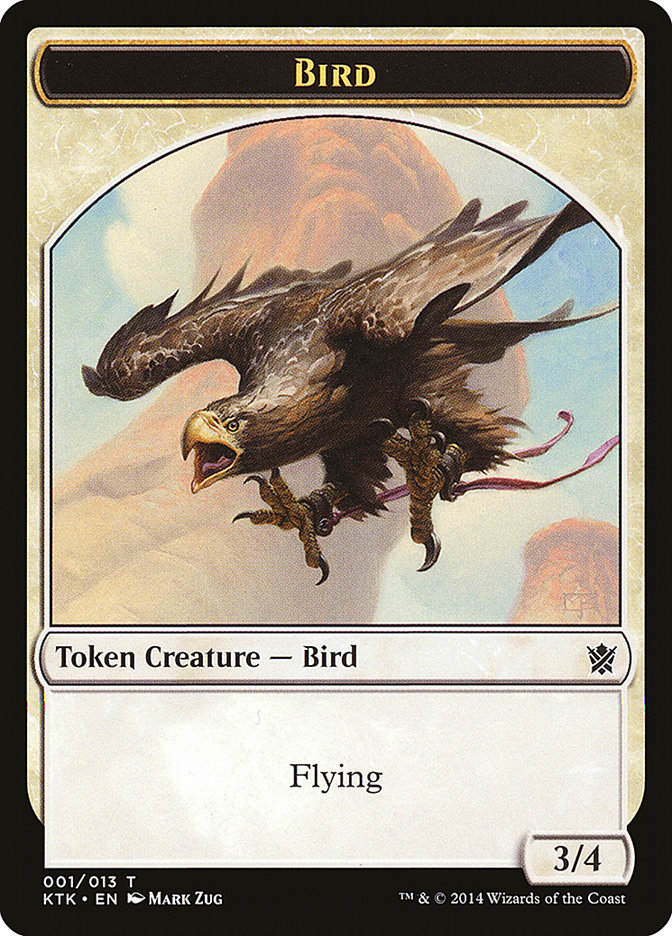 Bird Token [Khans of Tarkir Tokens] | Dragon's Lair Comics and Fantasy Houston TX