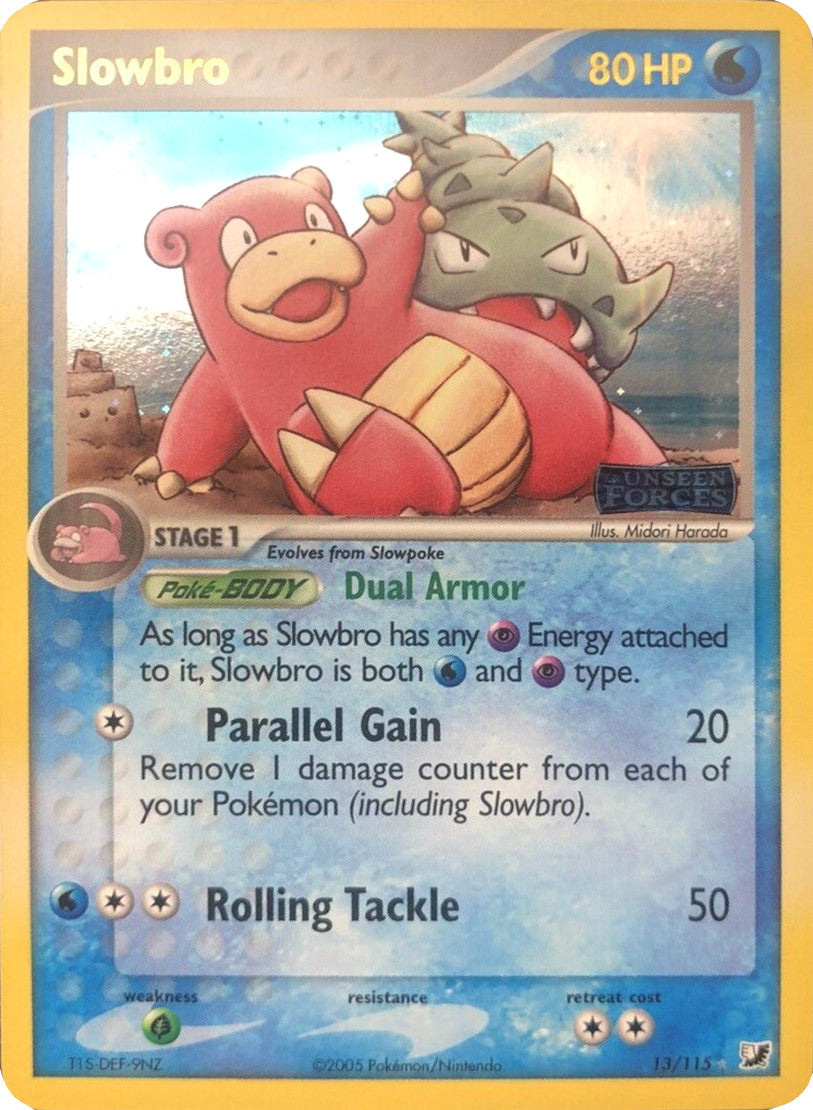 Slowbro (13/115) (Stamped) [EX: Unseen Forces] | Dragon's Lair Comics and Fantasy Houston TX