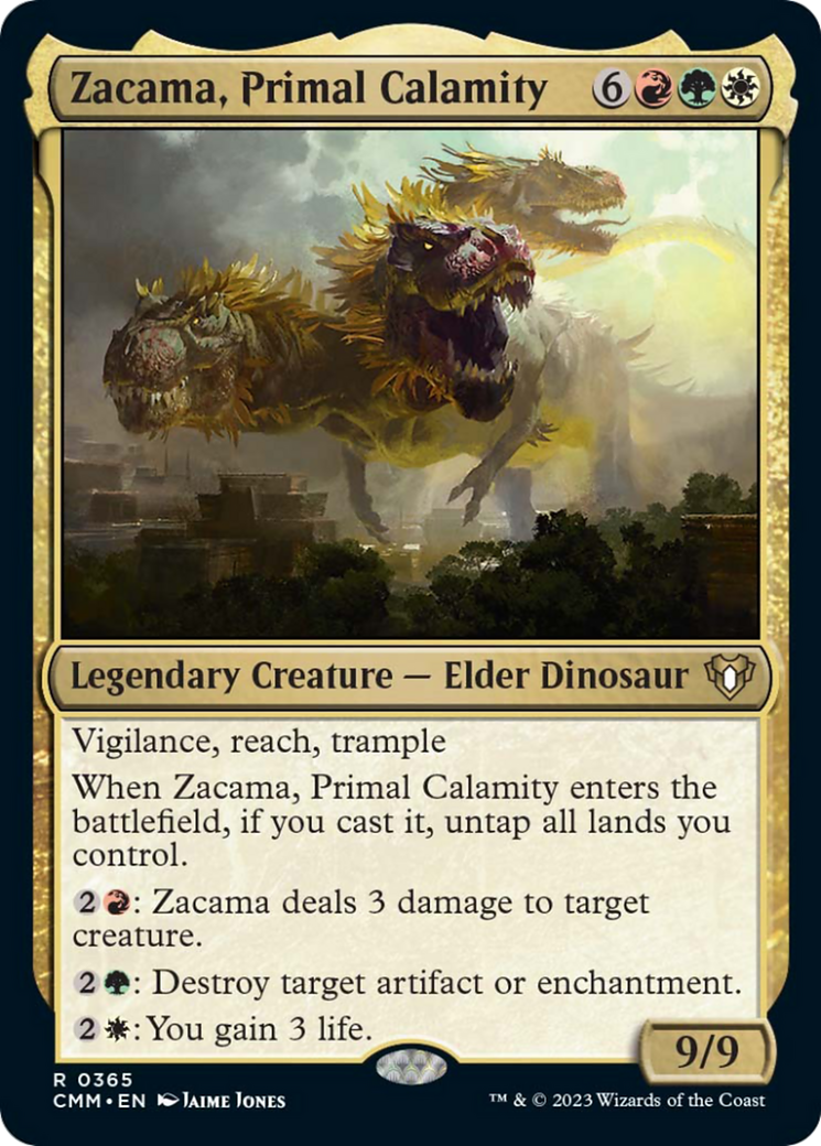 Zacama, Primal Calamity [Commander Masters] | Dragon's Lair Comics and Fantasy Houston TX