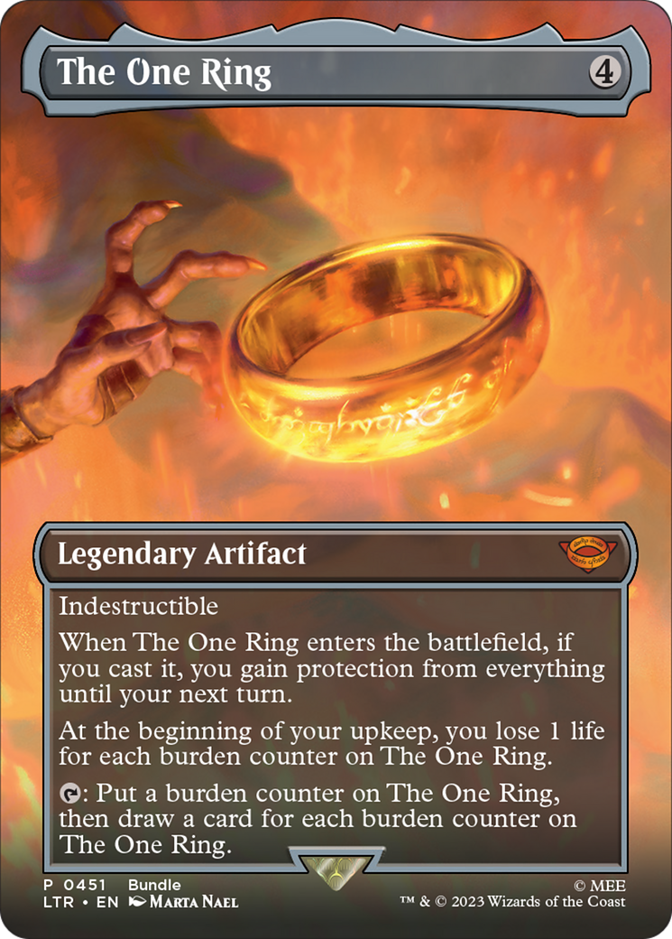 The One Ring (Borderless Alternate Art) [The Lord of the Rings: Tales of Middle-Earth] | Dragon's Lair Comics and Fantasy Houston TX