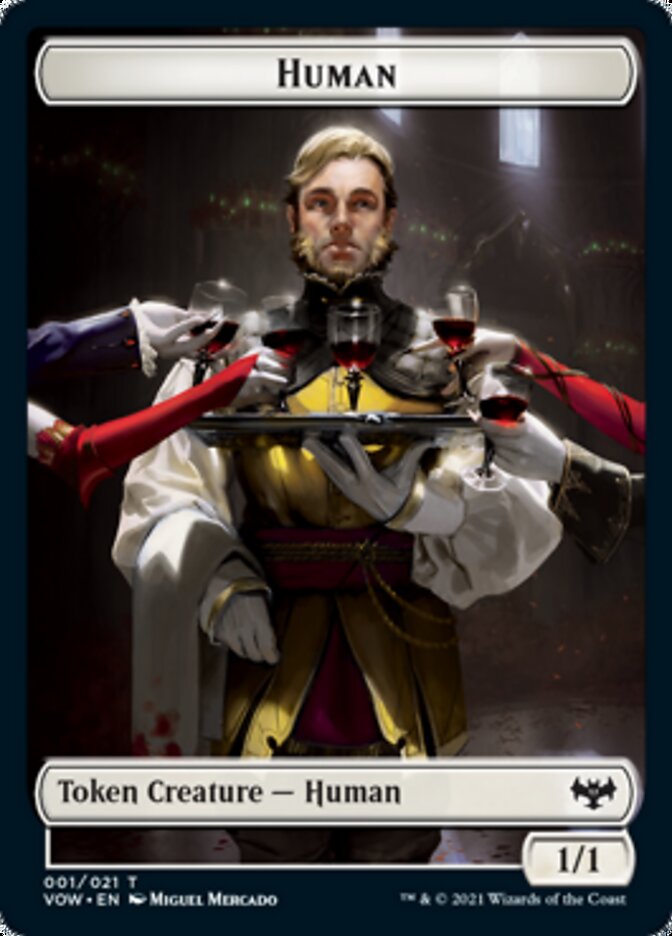 Human Token (001) [Innistrad: Crimson Vow Tokens] | Dragon's Lair Comics and Fantasy Houston TX