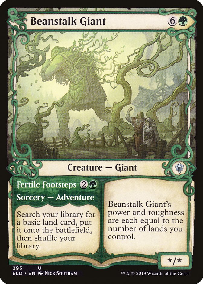 Beanstalk Giant // Fertile Footsteps (Showcase) [Throne of Eldraine] | Dragon's Lair Comics and Fantasy Houston TX