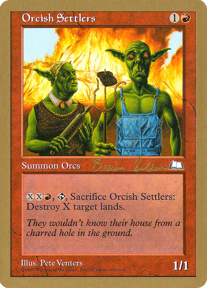 Orcish Settlers (Brian Selden) [World Championship Decks 1998] | Dragon's Lair Comics and Fantasy Houston TX