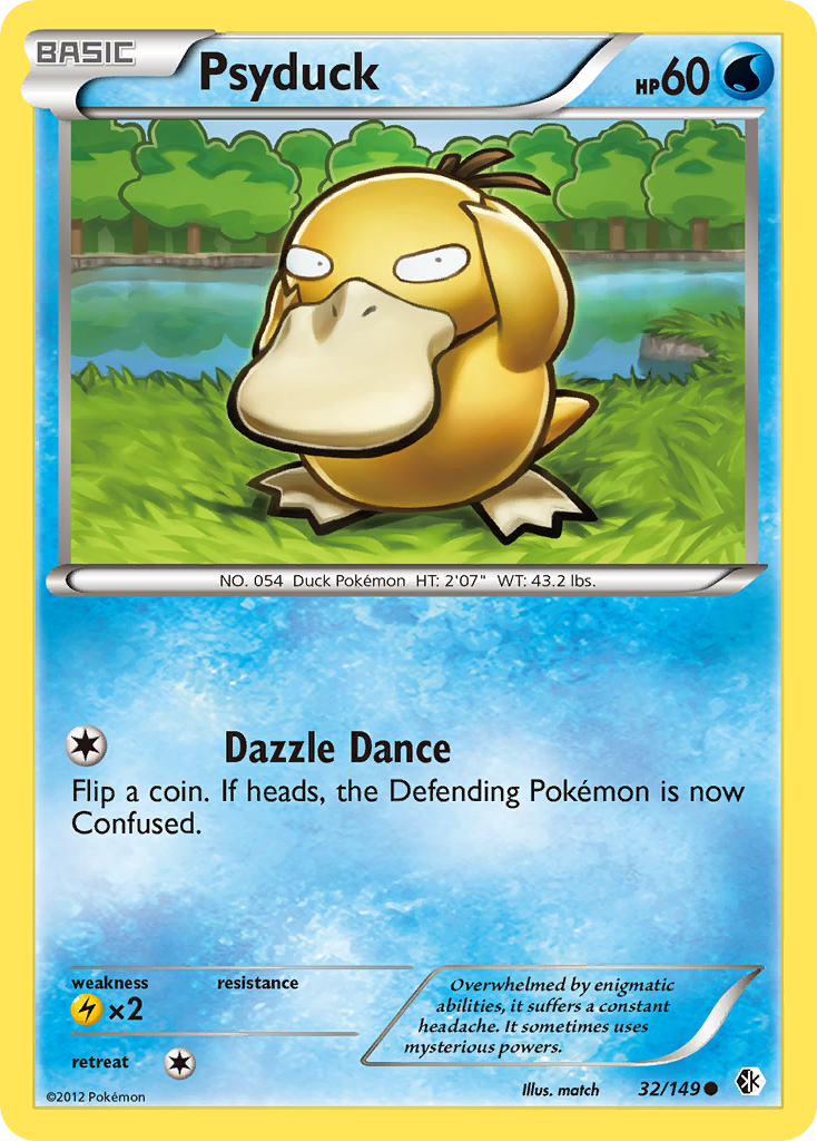 Psyduck (32/149) [Black & White: Boundaries Crossed] | Dragon's Lair Comics and Fantasy Houston TX