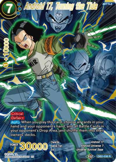 Android 17, Turning the Tide (Alternate Art) (DB2-036_R) [Special Anniversary Set 2021] | Dragon's Lair Comics and Fantasy Houston TX