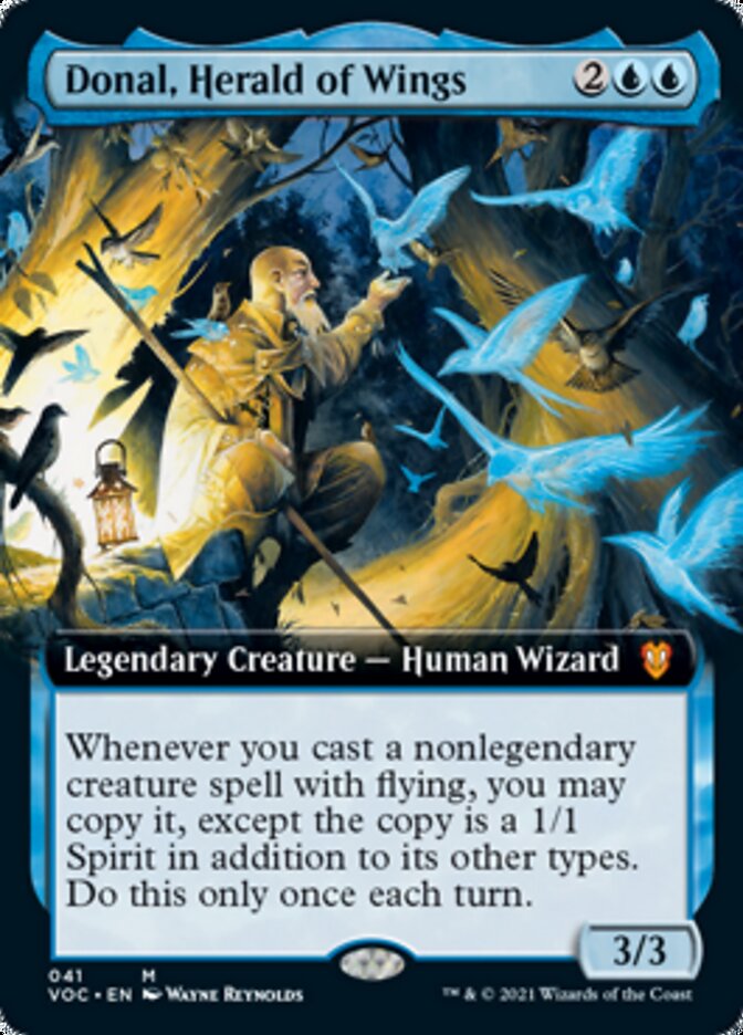 Donal, Herald of Wings (Extended Art) [Innistrad: Crimson Vow Commander] | Dragon's Lair Comics and Fantasy Houston TX