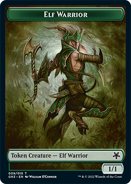 Soldier // Elf Warrior Double-Sided Token [Game Night: Free-for-All Tokens] | Dragon's Lair Comics and Fantasy Houston TX