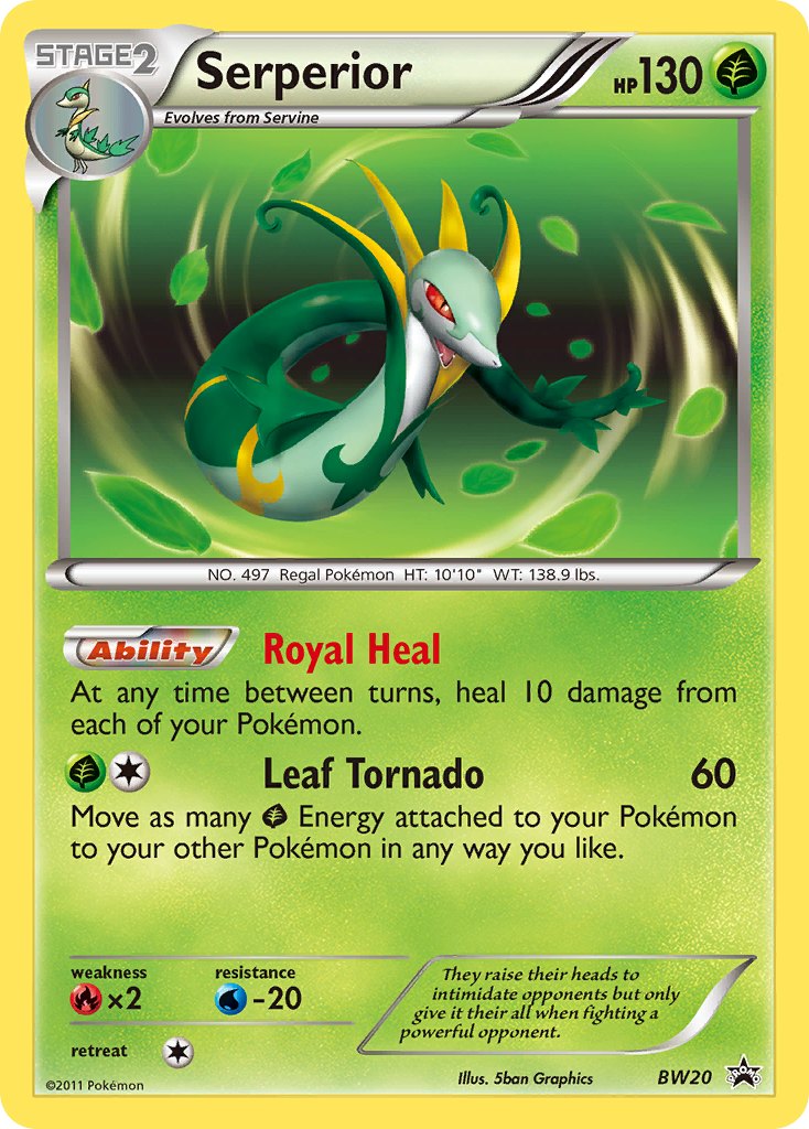 Serperior (BW20) [Black & White: Black Star Promos] | Dragon's Lair Comics and Fantasy Houston TX