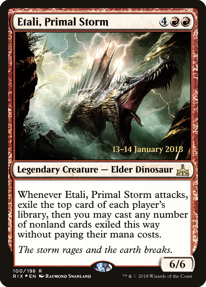 Etali, Primal Storm [Rivals of Ixalan Prerelease Promos] | Dragon's Lair Comics and Fantasy Houston TX