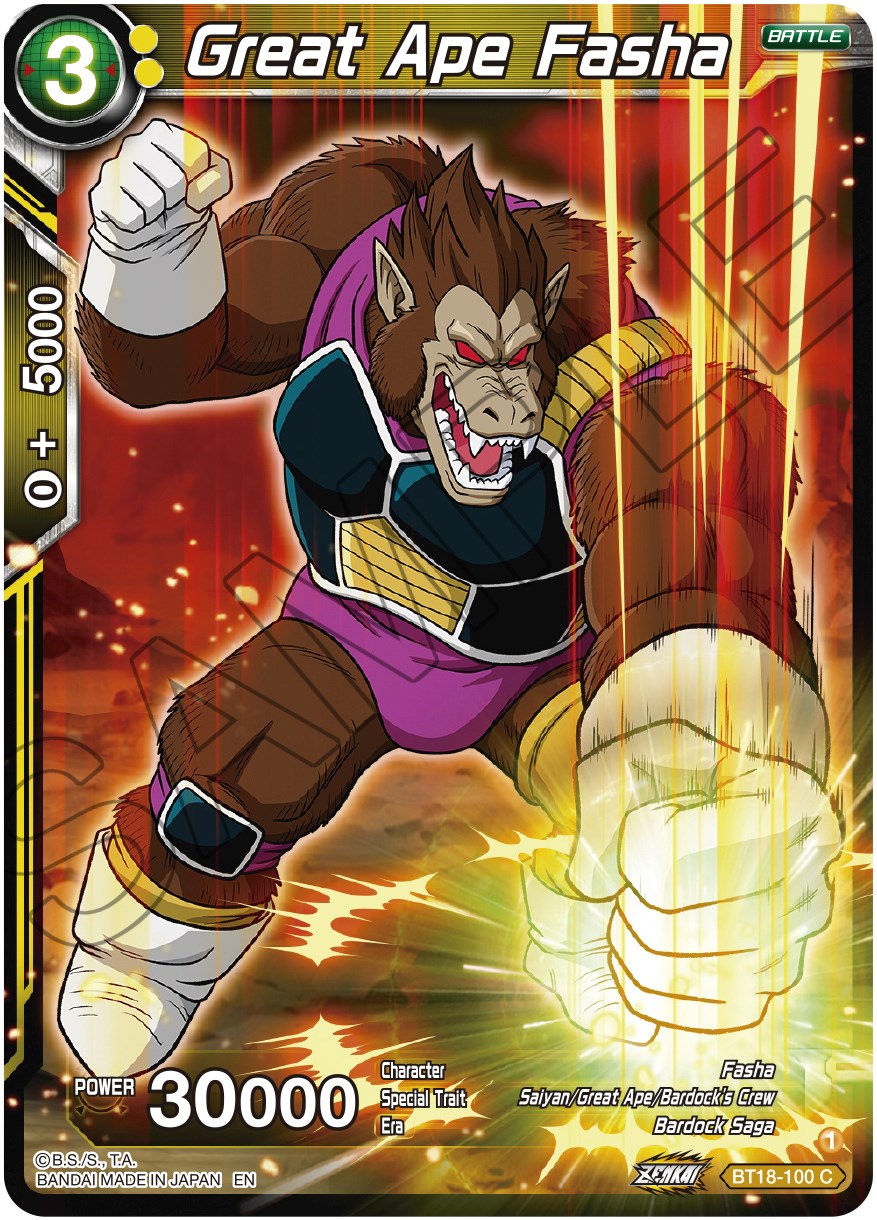 Great Ape Fasha (BT18-100) [Dawn of the Z-Legends] | Dragon's Lair Comics and Fantasy Houston TX