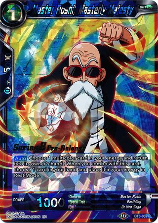 Master Roshi, Masterly Majesty (BT8-032_PR) [Malicious Machinations Prerelease Promos] | Dragon's Lair Comics and Fantasy Houston TX