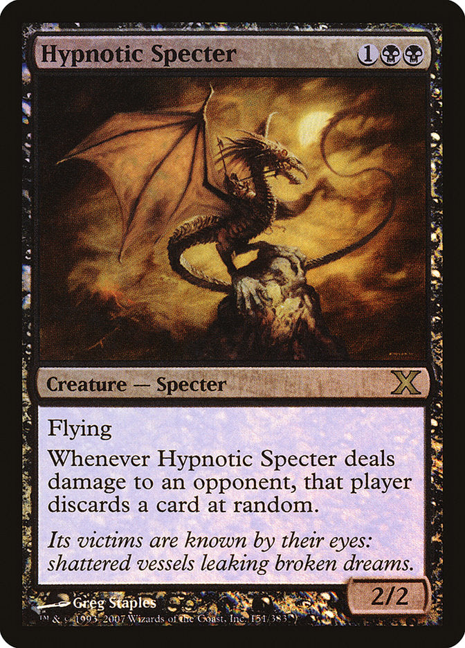 Hypnotic Specter (Premium Foil) [Tenth Edition] | Dragon's Lair Comics and Fantasy Houston TX