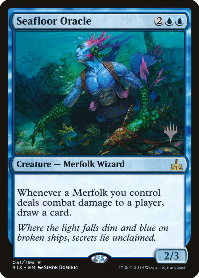 Seafloor Oracle (Promo Pack) [Rivals of Ixalan Promos] | Dragon's Lair Comics and Fantasy Houston TX