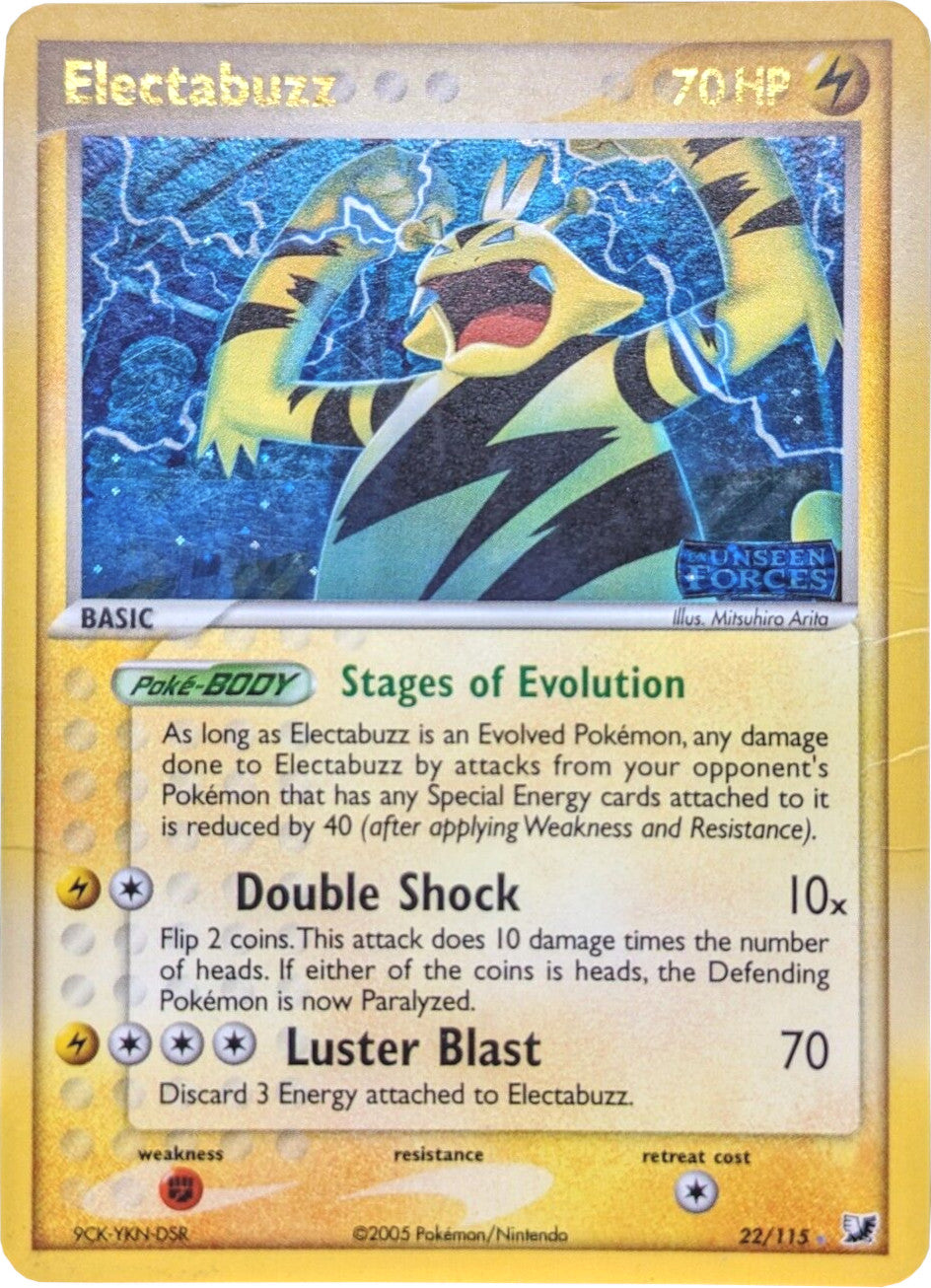 Electabuzz (22/115) (Stamped) [EX: Unseen Forces] | Dragon's Lair Comics and Fantasy Houston TX