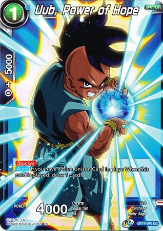 Uub, Power of Hope (BT11-040) [Vermilion Bloodline 2nd Edition] | Dragon's Lair Comics and Fantasy Houston TX