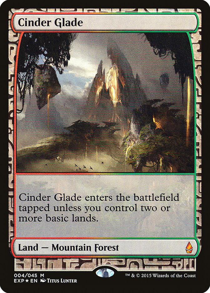 Cinder Glade [Zendikar Expeditions] | Dragon's Lair Comics and Fantasy Houston TX