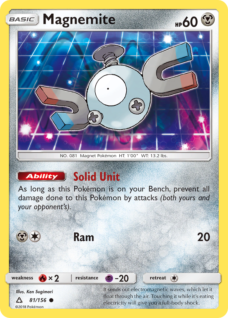 Magnemite (81/156) [Sun & Moon: Ultra Prism] | Dragon's Lair Comics and Fantasy Houston TX